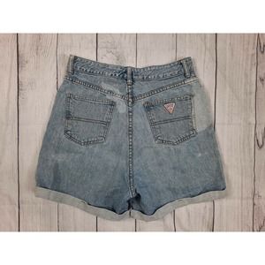 Vintage 90s Guess Jeans Denim Mom Shorts Womens 6 28 USA Made